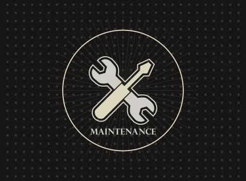 Maintenance logo vector icon design Stock Illustration