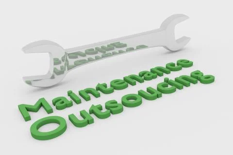 Maintenance Outsourcing concept Illustrazione stock