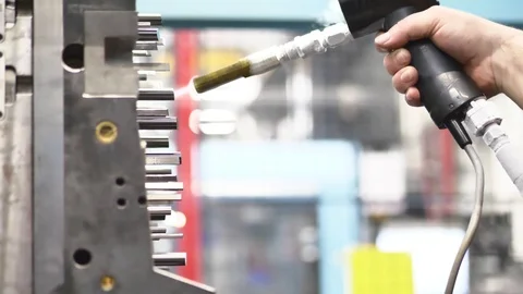 Maintenance of Plastic Injection Mold by Production Freezing the Injection Mold 動画素材 127030007