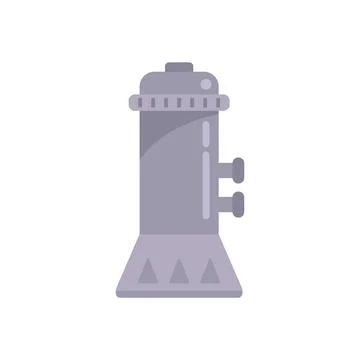 Maintenance pool pump icon flat vector Stock Illustration