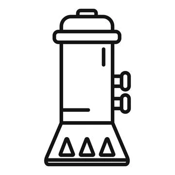 Maintenance pool pump icon outline vector Stock Illustration