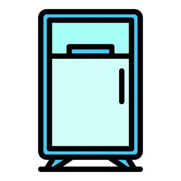 Maintenance refrigerator icon vector flat Stock Illustration