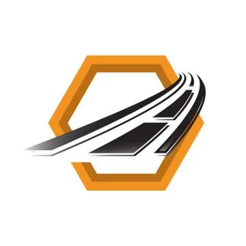 Maintenance road construction logo design creative sign concept Stock Illustration