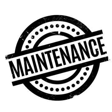 Maintenance rubber stamp イラスト素材