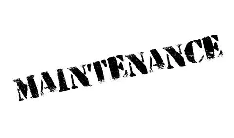 Maintenance rubber stamp 스톡 일러스트