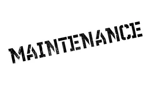 Maintenance rubber stamp Illustrazione stock