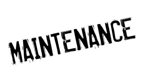 Maintenance rubber stamp イラスト素材