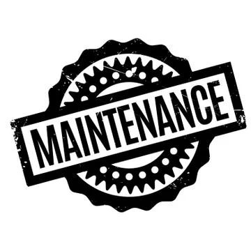Maintenance rubber stamp イラスト素材
