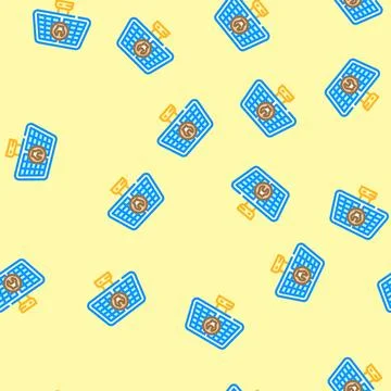 Maintenance solar panel vector seamless pattern Stock Illustration
