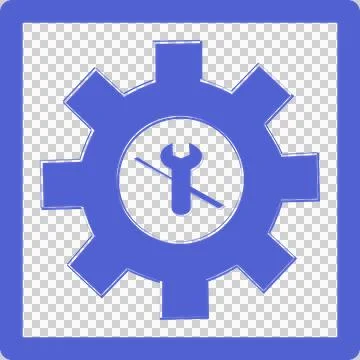 Maintenance Tools – System Settings Icon Stock Illustration