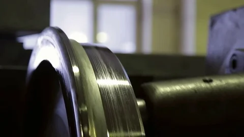 Maintenance of the train wheels Stock Footage 71199470