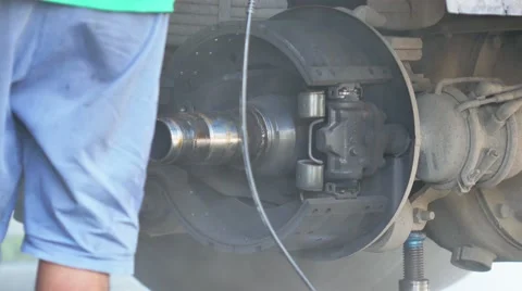 Maintenance vehicles in use for a long time. Stock Footage 62222559