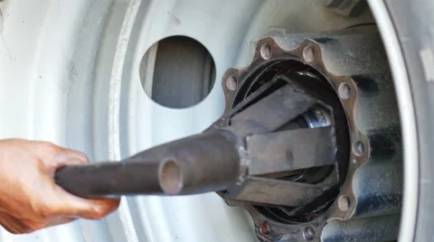 Maintenance vehicles in use for a long time. Stock Footage 62222610