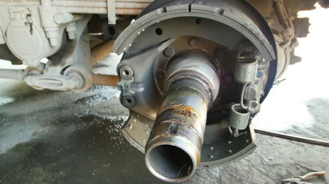 Maintenance vehicles in use for a long time. Stock Footage 62226723