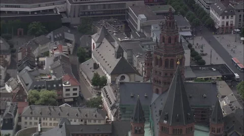Mainz Cathedral Stock Footage 65381560