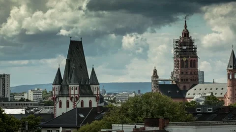 Mainz - Dom (timelapse) Vídeo Stock 43642601