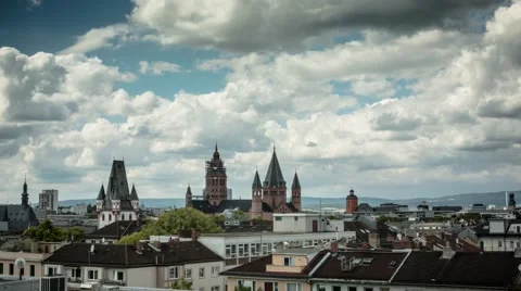 Mainz - Dom (timelapse) Видео 43643386