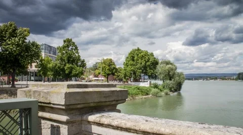 Mainz - Rhein (timelapse) Video stock 43642655