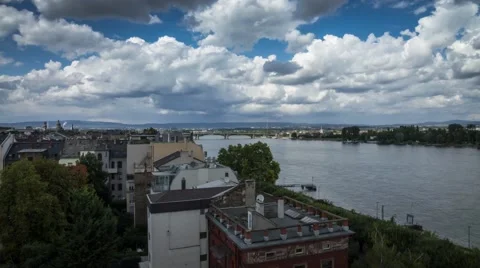 Mainz - Rhein (timelapse) Vídeos de archivo 43645121