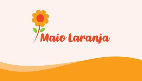 Maio Laranja background 스톡 일러스트
