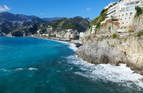 Maiori coast Stock Photos