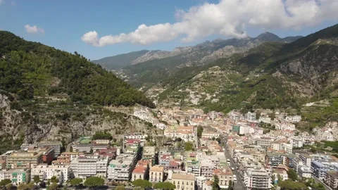 Maiori Drone Flyby Stock Footage 150234271