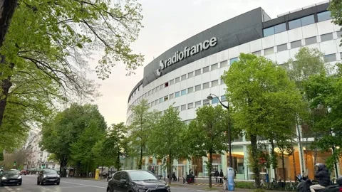 Maison de la Radio broadcasting house in Paris, France Stock Footage 337782979
