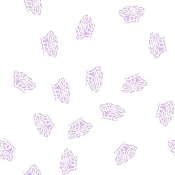 Maitake mushroom glyph vector seamless pattern Illustrazione stock