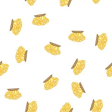 Maitake mushroom vector seamless pattern Illustrazione stock