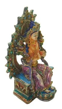 Maitreya buddha statue representing future enlightenment and compassion 스톡 사진