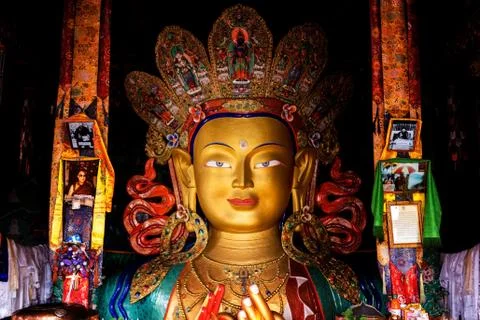 Maitreya statue Stock Photos