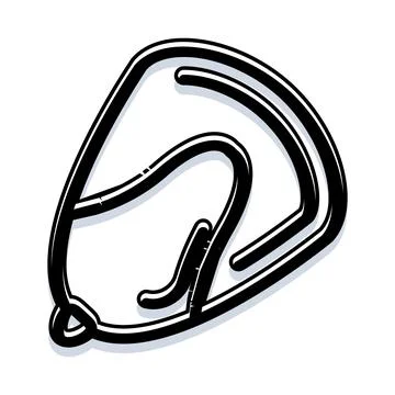 Maize corn seed outline vector doodle icon Stock Illustration