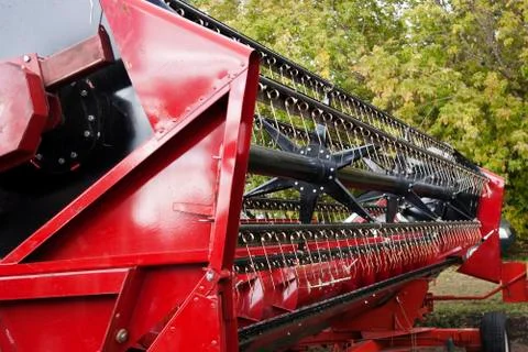 Maize harvester. Close-up Stock Photos