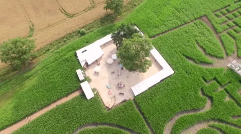 Maize Maze Aerial View Видео 64129221