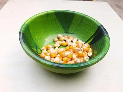 The Maize seed also called popcorn Stock-Fotos