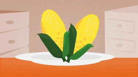 Maize - Vector Graphics - Food Animation... | Stock Video | Pond5