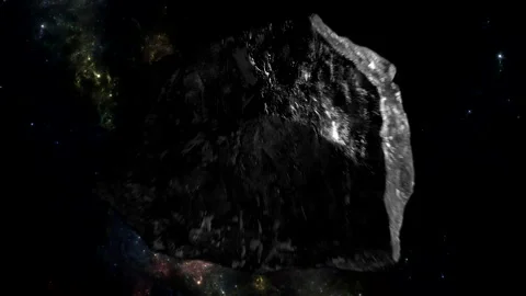 Majestic Deep Space Discovery: Two Celestial Objects Entering Frame Stock Footage 332334843