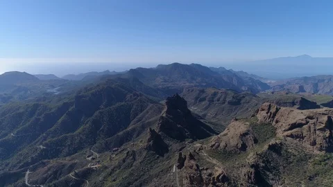 Majestic drone shot over Mountains Stock Footage