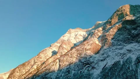 Majestic Eresfjord or Eikesdalen Mountain Landscape at Sunset, Norway Stock Footage 315503202