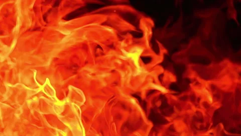 Majestic Fire Dancing in Super Slow Motion 1000fps Stock Footage 340966834