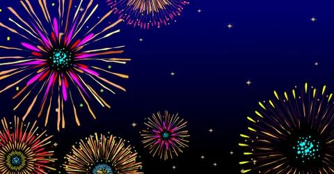Majestic firework Stock Illustration