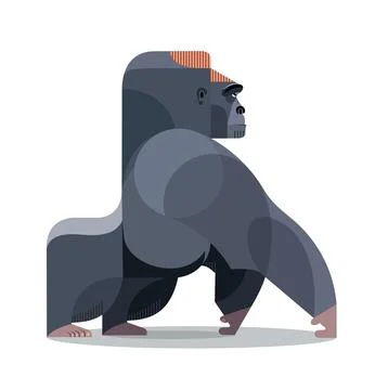 Majestic gorilla Stock Illustration