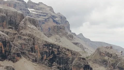 Majestic Mountain Landscape with Dramatic Peaks, Green Valley Vídeos de archivo 337785847