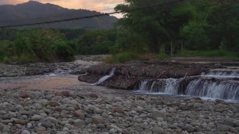 Majestic river scene Stock Footage 146350587