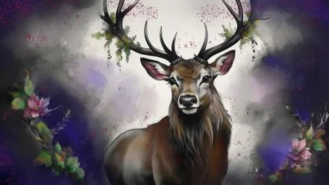 Majestic Stag Stock Illustration