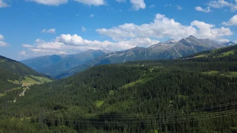 Majestic Summer Drone View of the Austrian Alps, Salzachgeier Mountain Rang.. Stock Footage 327728332