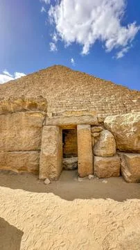 The majesty of the Egyptian pyramids, Cairo, Giza Stock Photos