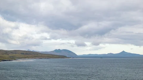 Majetsic Landscape at Cape Horn the Tip of South America Stock Footage 61093256