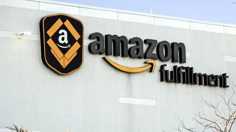 A Major Amazon Warehouse Ordered To Shut Down Temporarily Stock Photos