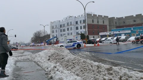 Major crime scene Stock Footage 103871262
